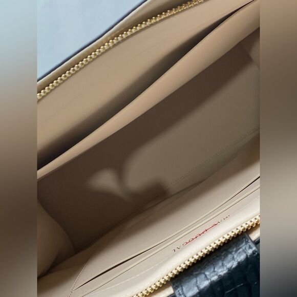 Mac Duggal Croco Leather Buckle Detail Maxi Tote Bag - Picture 10 of 12